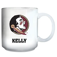White Florida State Seminoles 11oz. Personalized Mug