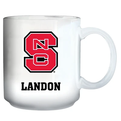 White NC State Wolfpack 11oz. Personalized Mug