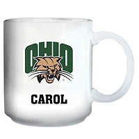 White Ohio Bobcats 11oz. Personalized Mug
