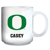 White Oregon Ducks 11oz. Personalized Mug
