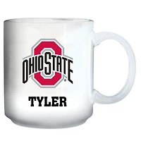 White Ohio State Buckeyes 11oz. Personalized Mug
