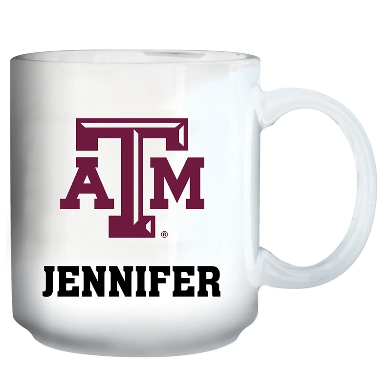 White Texas A&M Aggies 11oz. Personalized Mug