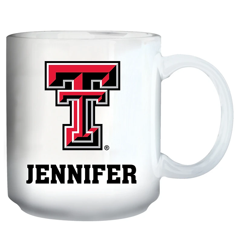 White Texas Tech Red Raiders 11oz. Personalized Mug
