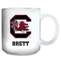 White South Carolina Gamecocks 11oz. Personalized Mug
