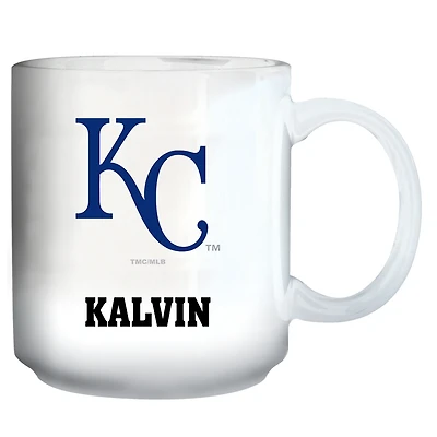 White Kansas City Royals 11oz. Personalized Mug