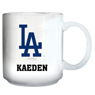 White Los Angeles Dodgers 11oz. Personalized Mug