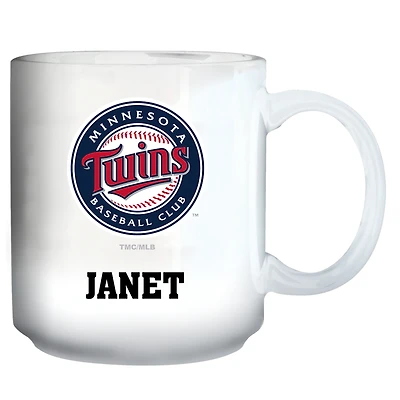 White Minnesota Twins 11oz. Personalized Mug
