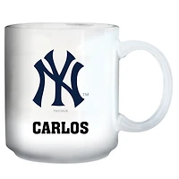 White New York Yankees 11oz. Personalized Mug