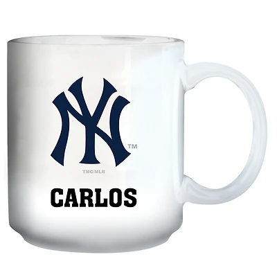 White New York Yankees 11oz. Personalized Mug