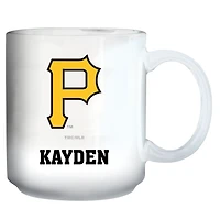 White Pittsburgh Pirates 11oz. Personalized Mug