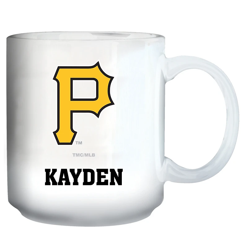 White Pittsburgh Pirates 11oz. Personalized Mug