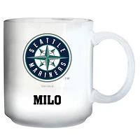 White Seattle Mariners 11oz. Personalized Mug