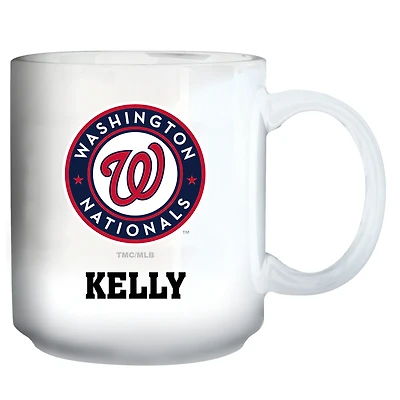 White Washington Nationals 11oz. Personalized Mug
