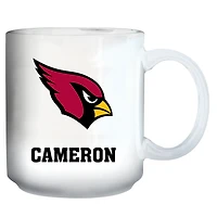 White Arizona Cardinals 11oz. Personalized Mug