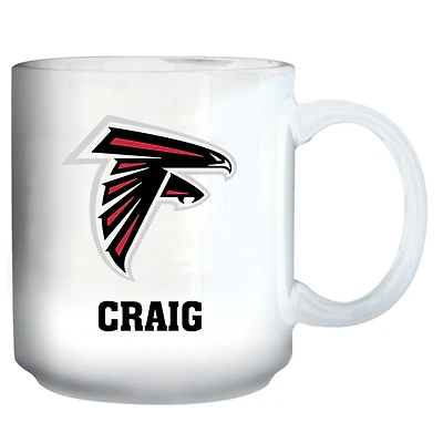 White Atlanta Falcons 11oz. Personalized Mug
