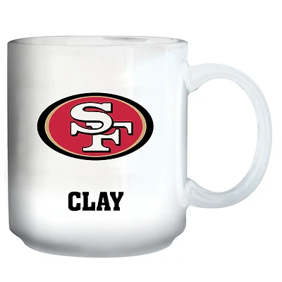 White San Francisco 49ers 11oz. Personalized Mug