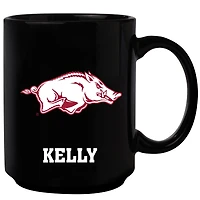 Black Arkansas Razorbacks 15oz. Personalized Mug