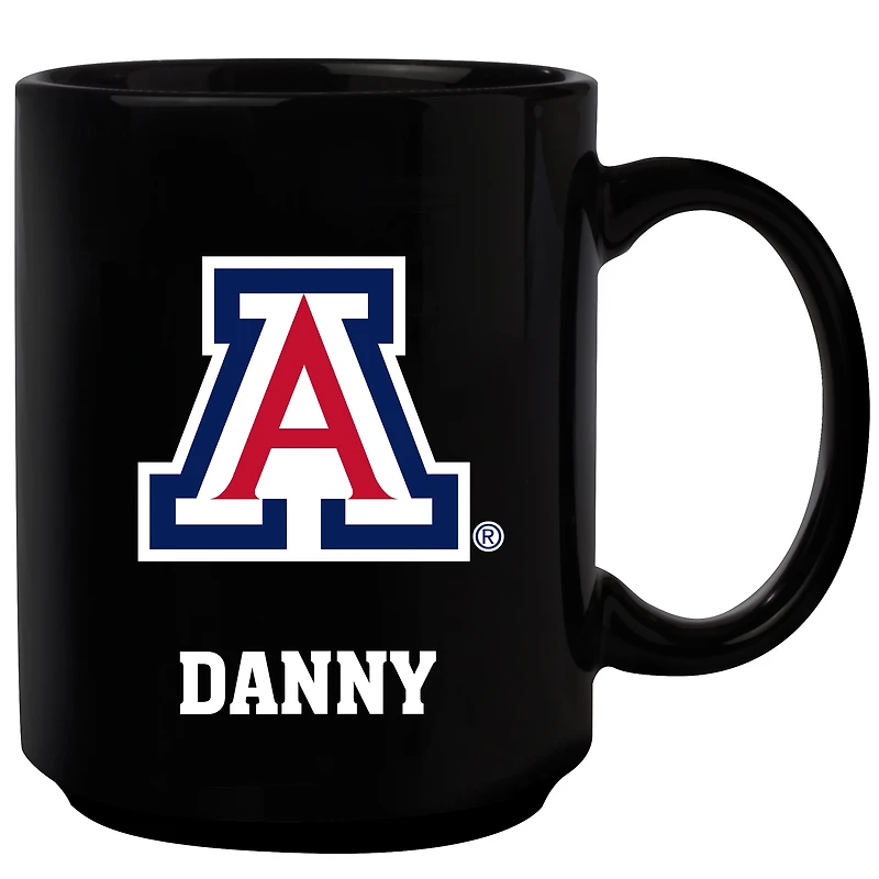 Black Arizona Wildcats 15oz. Personalized Mug