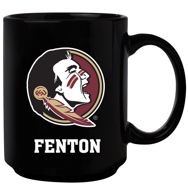 Black Florida State Seminoles 15oz. Personalized Mug