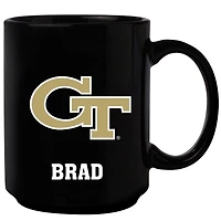 Black Georgia Tech Yellow Jackets 15oz. Personalized Mug