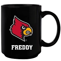 Black Louisville Cardinals 15oz. Personalized Mug
