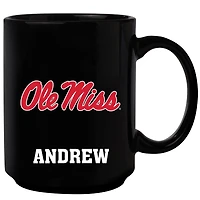 Black Ole Miss Rebels 15oz. Personalized Mug