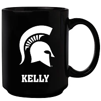 Black Michigan State Spartans 15oz. Personalized Mug