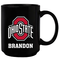 Black Ohio State Buckeyes 15oz. Personalized Mug