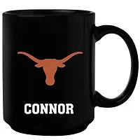 Black Texas Longhorns 15oz. Personalized Mug