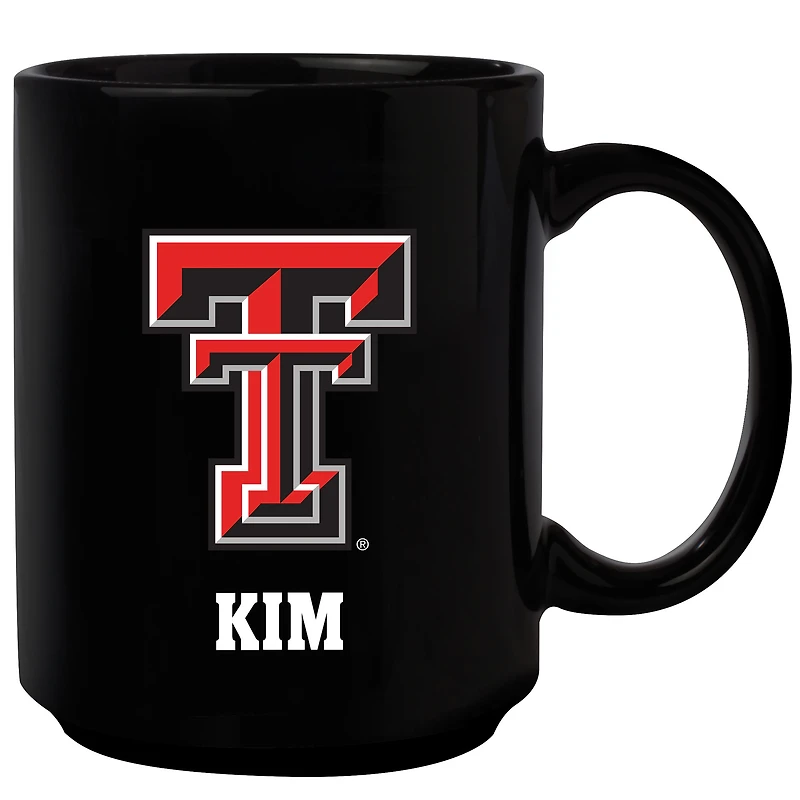 Black Texas Tech Red Raiders 15oz. Personalized Mug