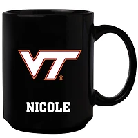 Black Virginia Tech Hokies 15oz. Personalized Mug