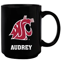 Black Washington State Cougars 15oz. Personalized Mug