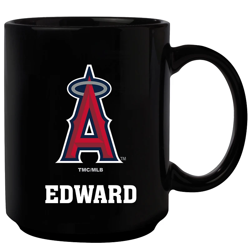 Black Los Angeles Angels 15oz. Personalized Mug