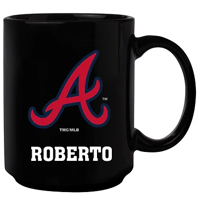 Black Atlanta Braves 15oz. Personalized Mug