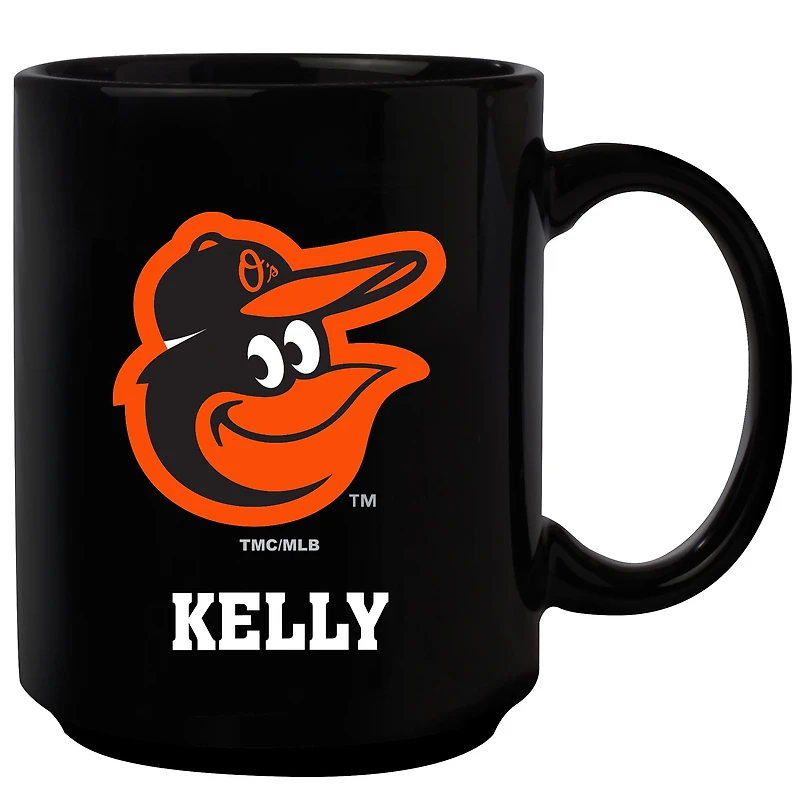 Black Baltimore Orioles 15oz. Personalized Mug