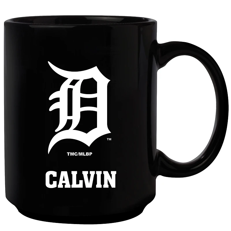 Black Detroit Tigers 15oz. Personalized Mug
