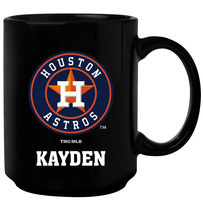 Black Houston Astros 15oz. Personalized Mug