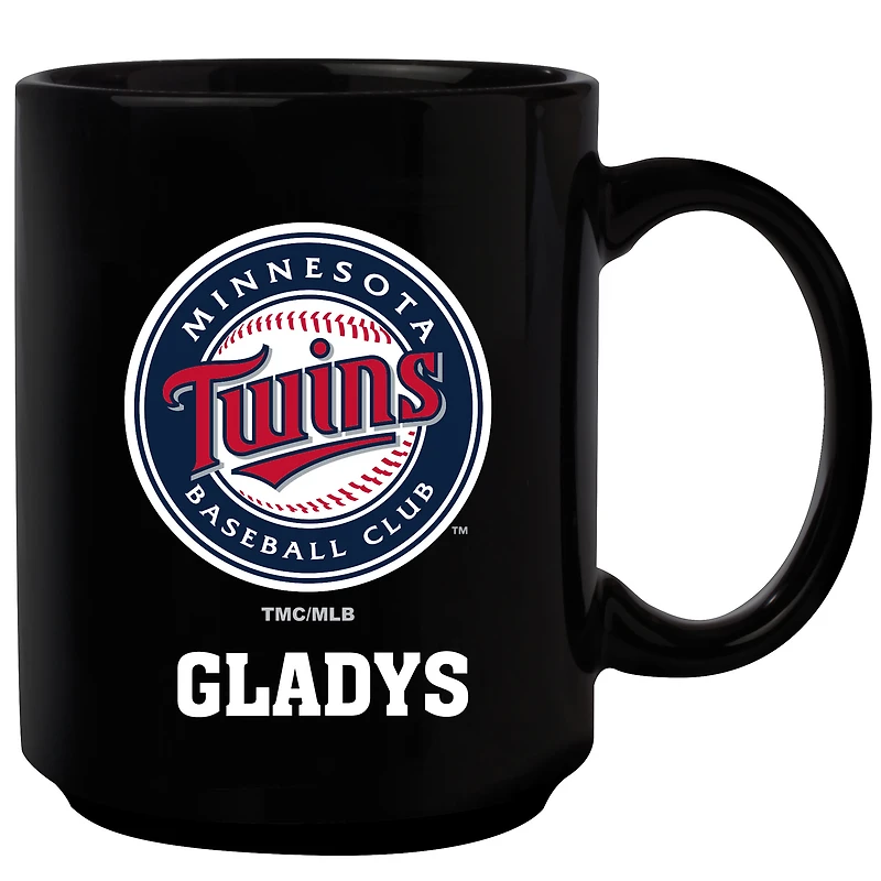 Black Minnesota Twins 15oz. Personalized Mug