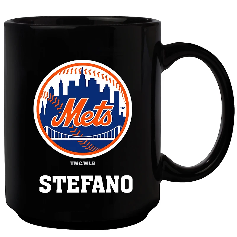 Black New York Mets 15oz. Personalized Mug