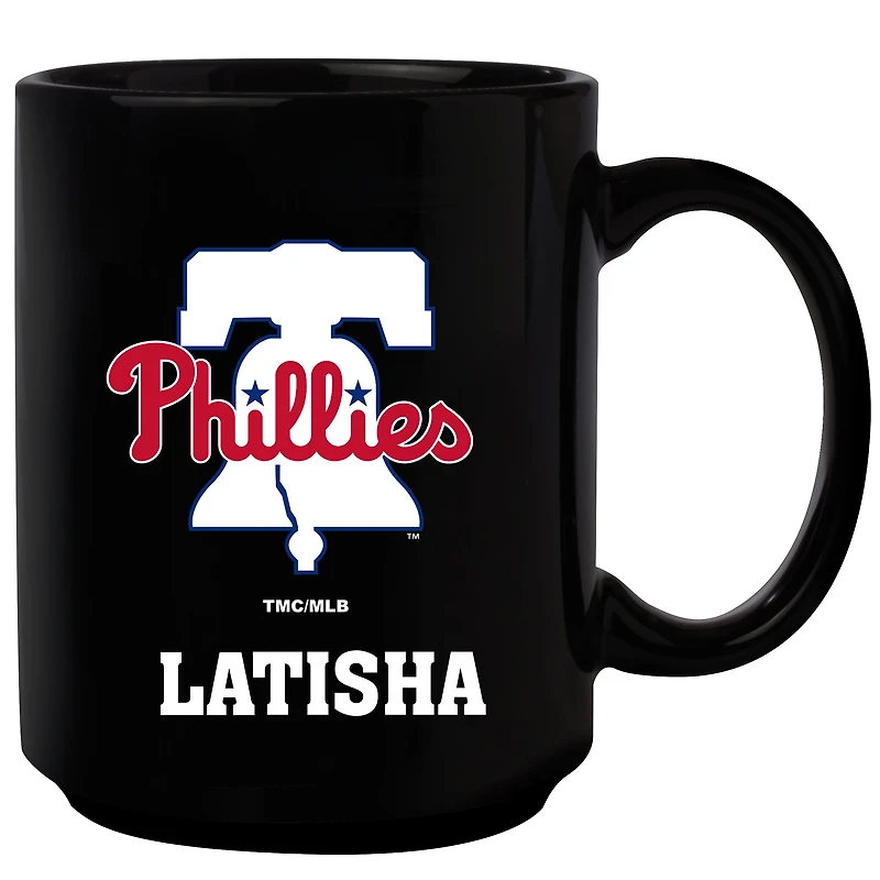 Black Philadelphia Phillies 15oz. Personalized Mug