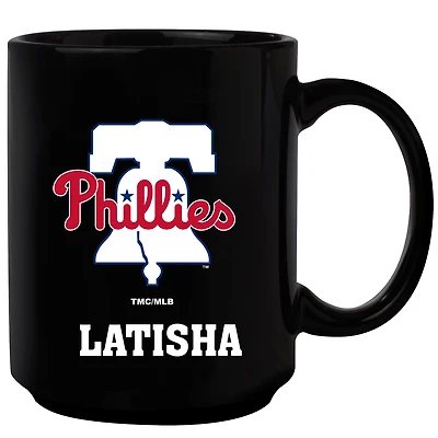 Black Philadelphia Phillies 15oz. Personalized Mug