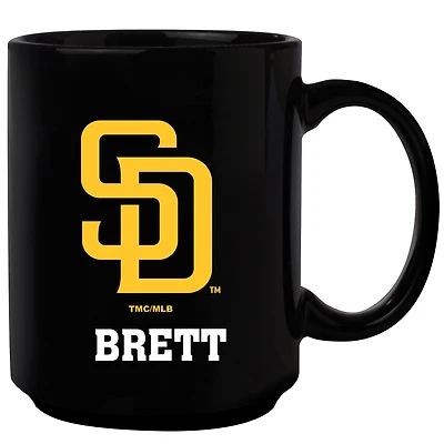 Black San Diego Padres 15oz. Personalized Mug