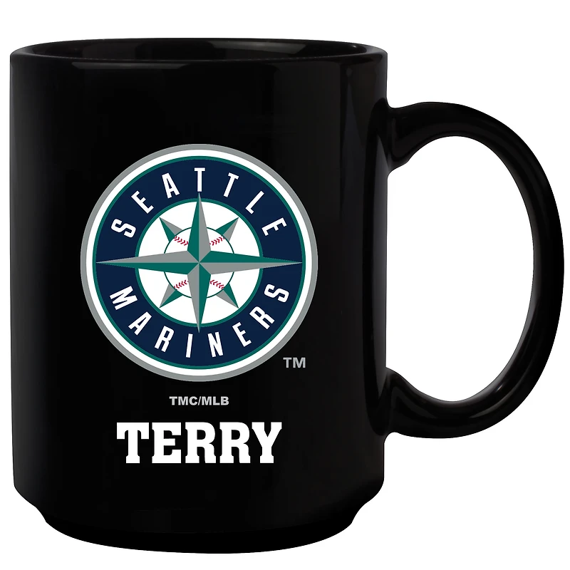Black Seattle Mariners 15oz. Personalized Mug