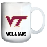 White Virginia Tech Hokies 15oz. Personalized Mug