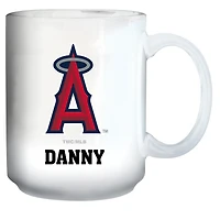 White Los Angeles Angels 15oz. Personalized Mug