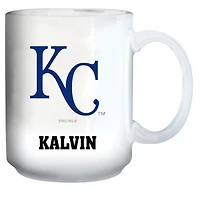 White Kansas City Royals 15oz. Personalized Mug