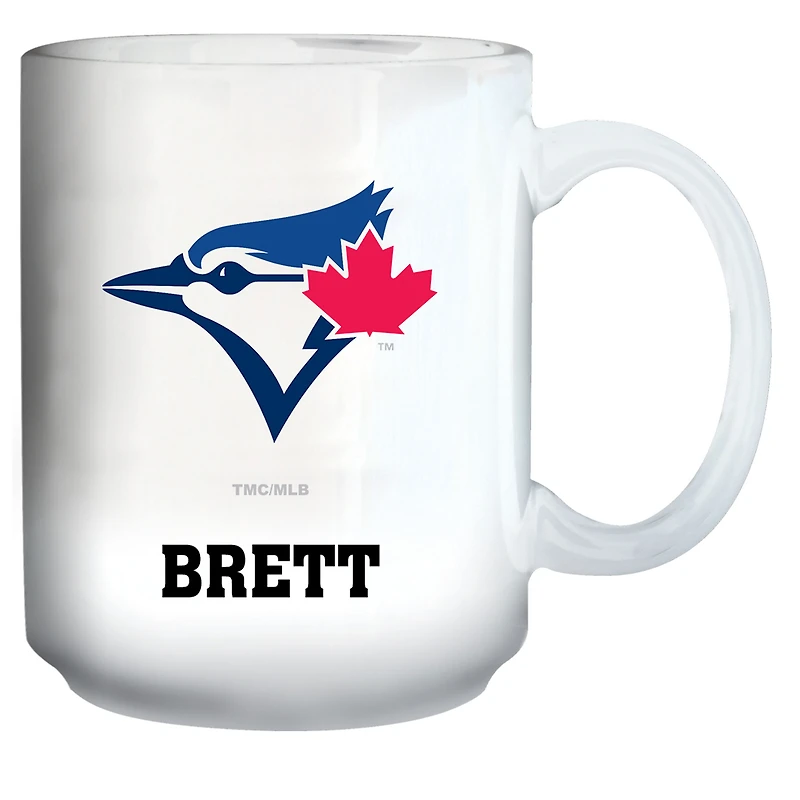 White Toronto Blue Jays 15oz. Personalized Mug