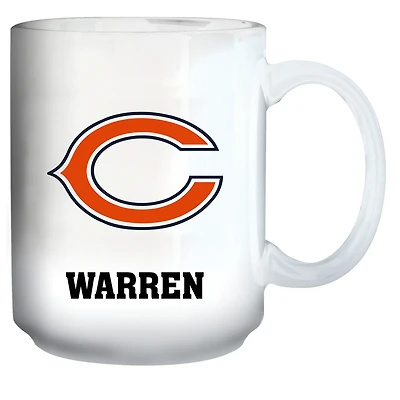 White Chicago Bears 15oz. Personalized Mug