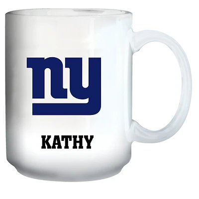 White New York Giants 15oz. Personalized Mug