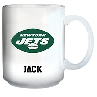 White New York Jets 15oz. Personalized Mug